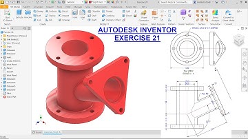 Autodesk Inventor Tutorial Exercise-28 Extrude, Hole, Circular Pattern & Fillet