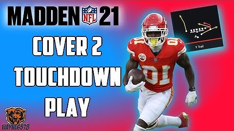 ONE PLAY TOUCHDOWN MADDEN 21 COVER 2 - MADDEN 21 MONEY PLAYS - MADDEN 21 TIPS AND TRICKS OFFENSE 💯🔥