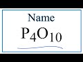 How to Write the Name for P4O10