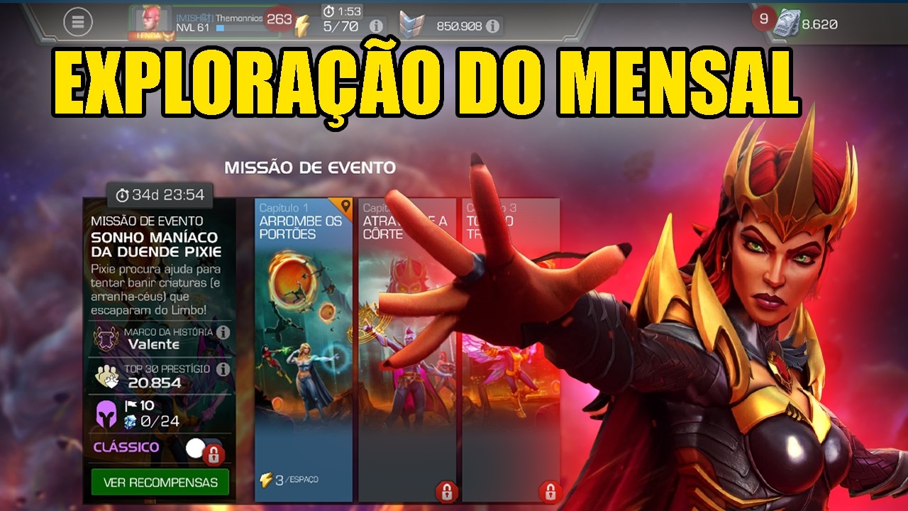 EXPLORAÇÃO DO MENSAL (ANCIÃO) MINHA SEGUNDA GEMA 7* \O/  - MARVEL TORNEIO DE CAMPEÕES