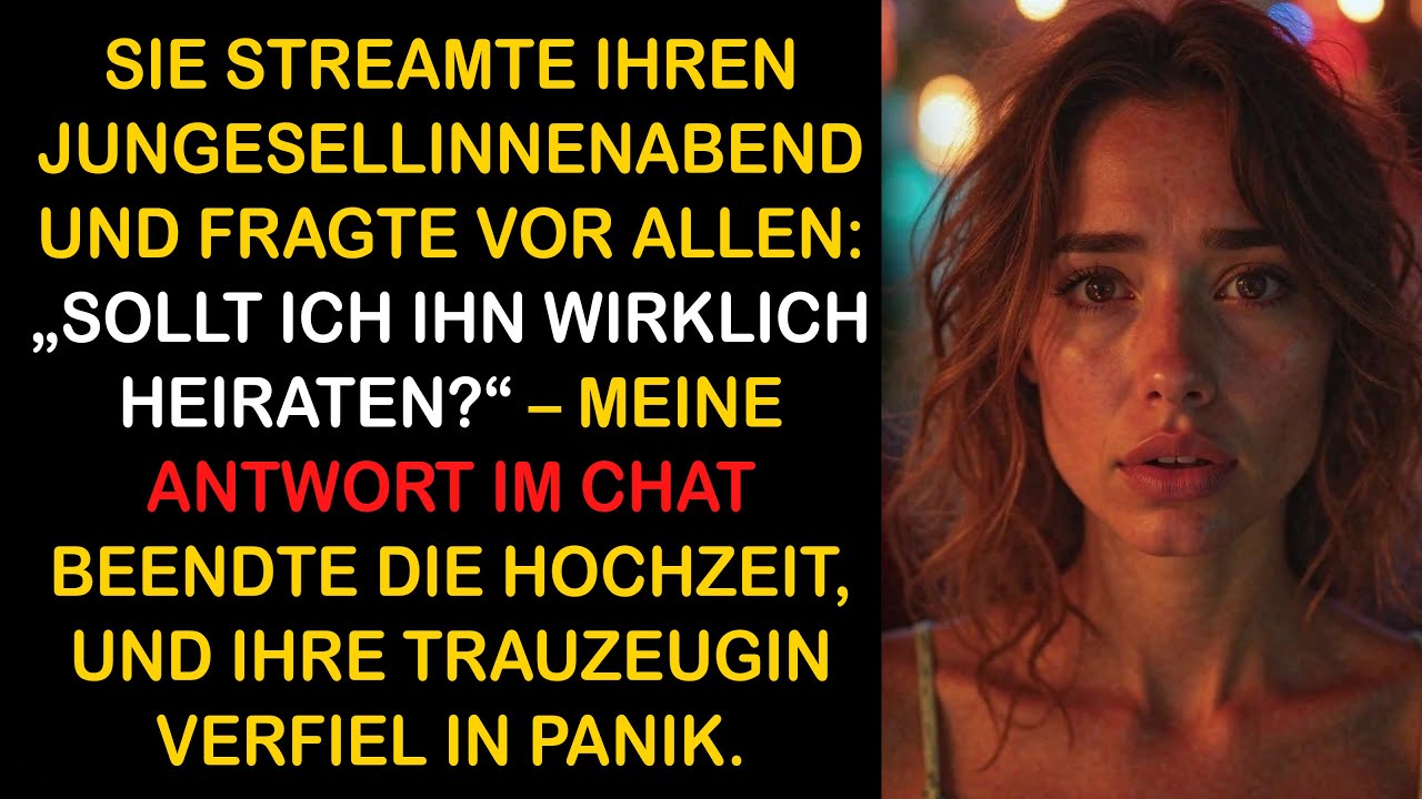 VERLOBTE STREAMTE JUNGGESELLINNENABEND UND FRAGTE: „HEIRATEN?“ – ICH SCHRIEB: „LASS ES“