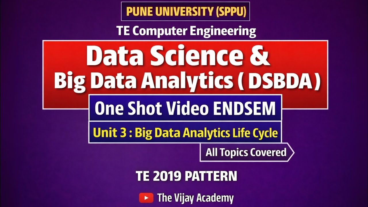 DSBDA Unit 3 | One Shot Video | TE Computer Engineering | #Sppu ...