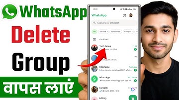 Whatsapp Delete Group Wapas Kaise Laye | How to Recover Deleted Whatsapp Group