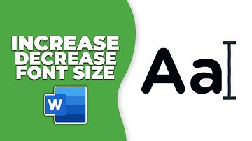 How to increase or decrease font size in word shortcut