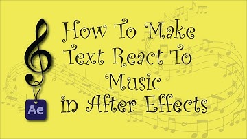 How to Make Your Text React To Audio in After Effects #aftereffectstutorial #aftereffects