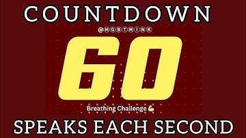 60 Second Timer with Voice Countdown