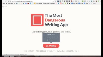 The Most Dangerous Writing App Directions Example