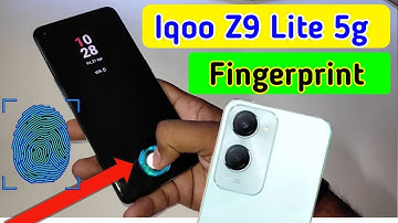 Iqoo z9 lite 5g display fingerprint setting/Iqoo z9 lite fingerprint screen lock/fingerprint sensor