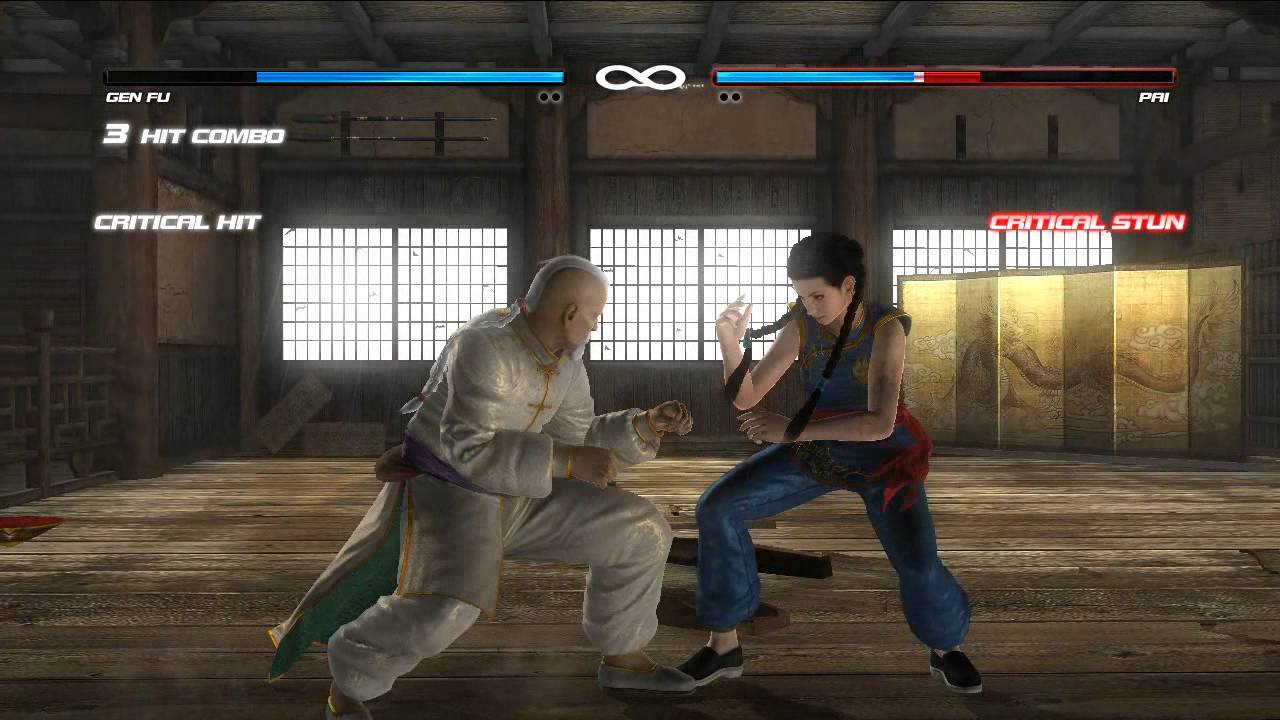 games people play DOA5 Gen Fu vs. Pai Developer Fight #1