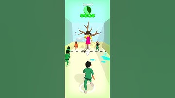 K Run challenge 3D level 1 / Squid game / Gameplay all levels #Shorts