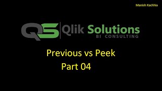 Qlik - 053: Inter-record functions in Qlik : Previous vs Peek - Part 04(Real time example)