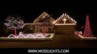 Complete 2011 Christmas Light Show LOR Light-o-rama MossLights.com in League City, TX