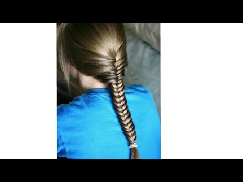 Fishtail Braid Hairstyle Tutorial Step by Step  Khajuri Choti Party Style   YouTube