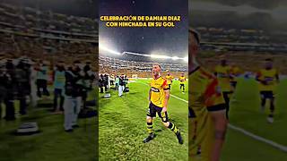 CELEBRACIÓN DE DAMIAN DIAZ CON HINCHADA EN SU GOL FRENTE A #LDU 🔥 #ligadequito #bsc #barcelonasc