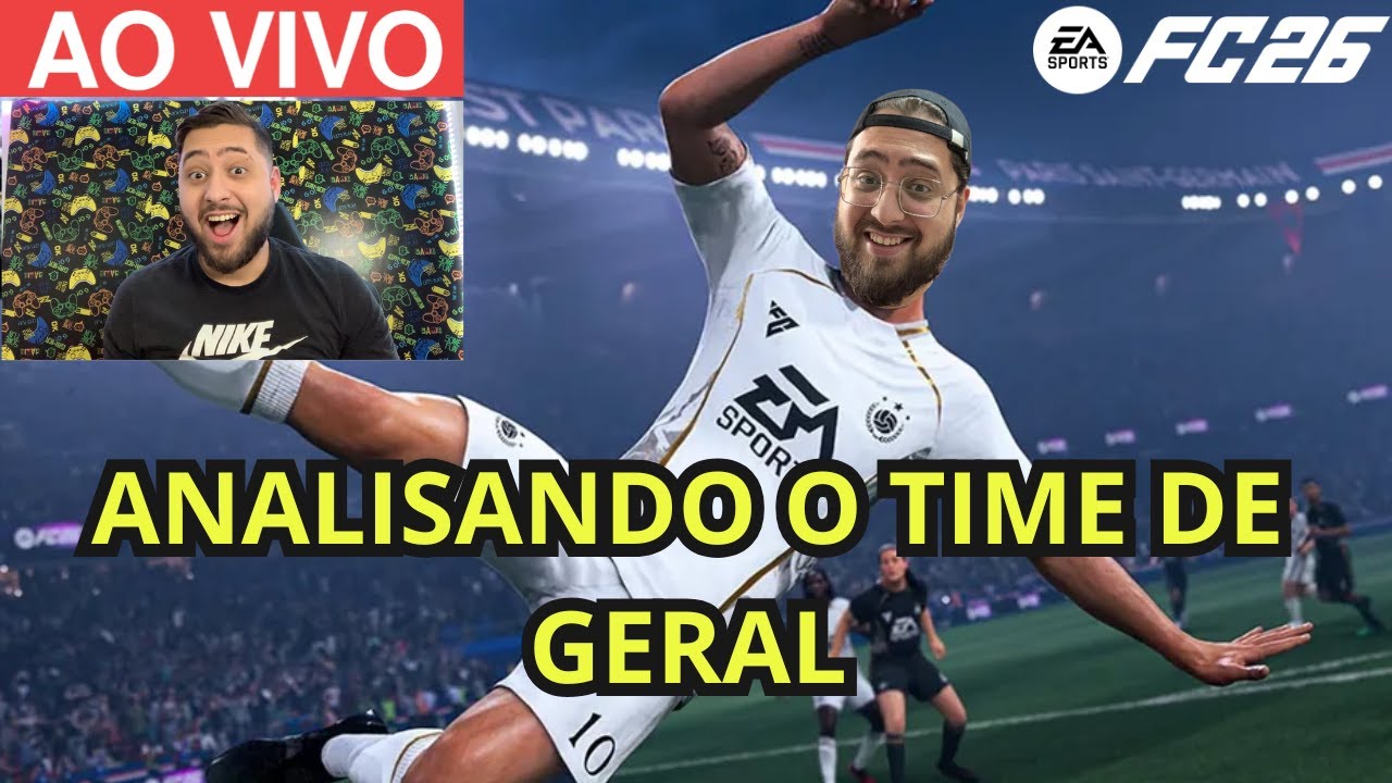 AO VIVO ANALISANDO O TIME DA GALERA NO EA FC 26!!