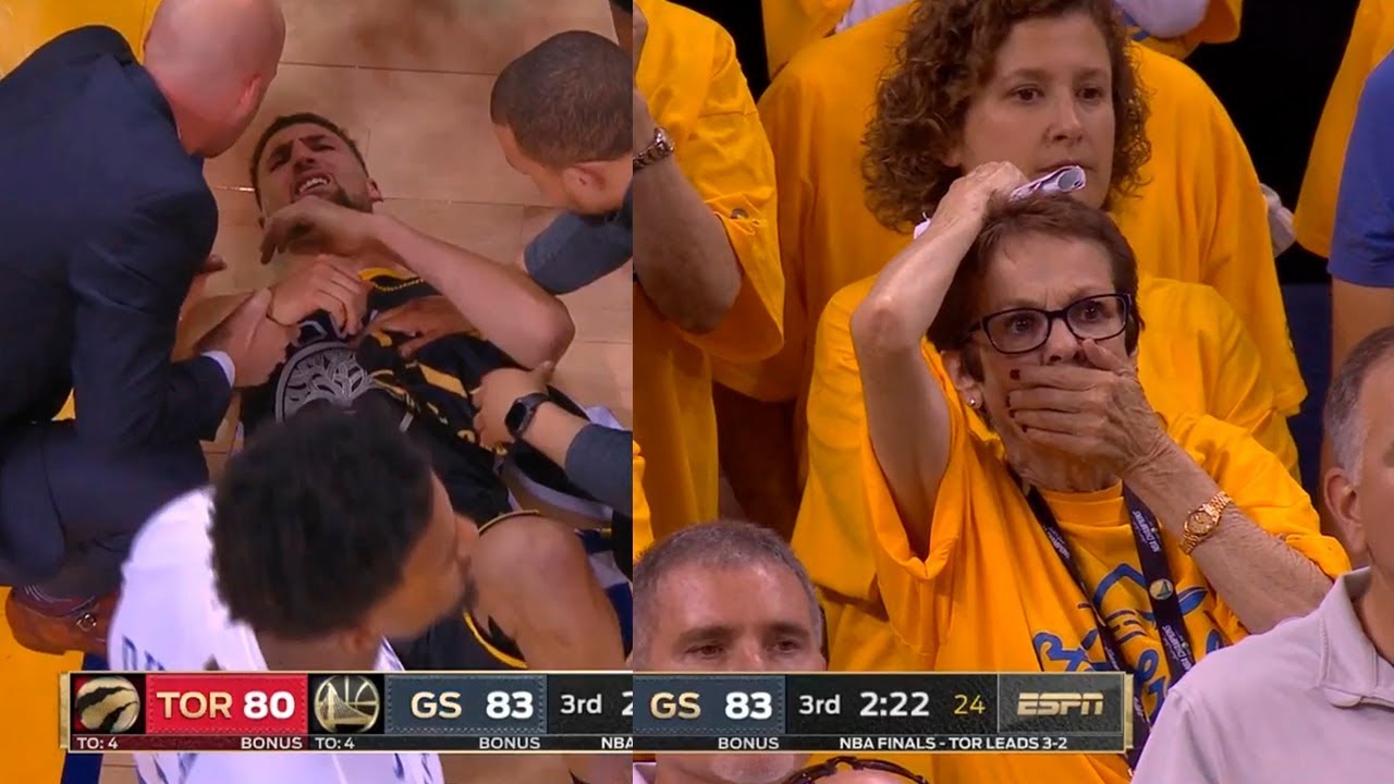 Klay Thompson is down and Oracle is shook | Warriors vs Raptors Game 6