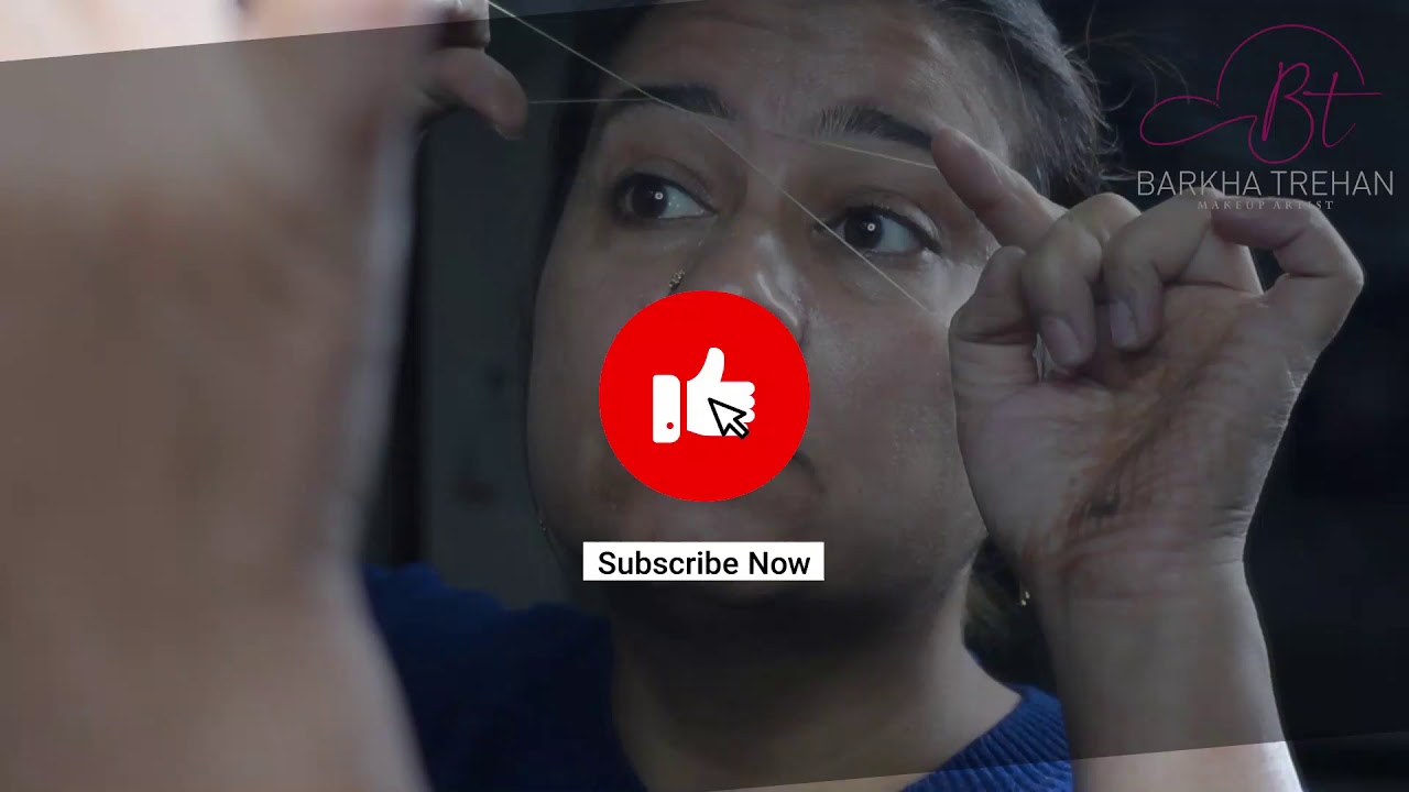 Threading at Home Quick and Easy Self Eyebrow Threading By BT