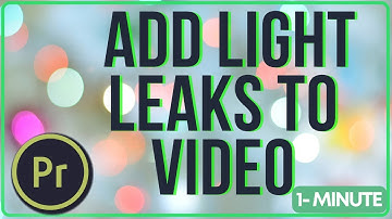 How to Add Light Leaks to Video in Premiere Pro | Learn Adobe #adobepremierepro