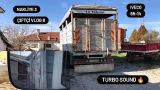 TURBO SESİ/IVECO 85-14/NAKLİYE 3/GERİ GELME YETENEKLERİ/YER UÇAĞI/ÇİFTÇİ VLOG 8