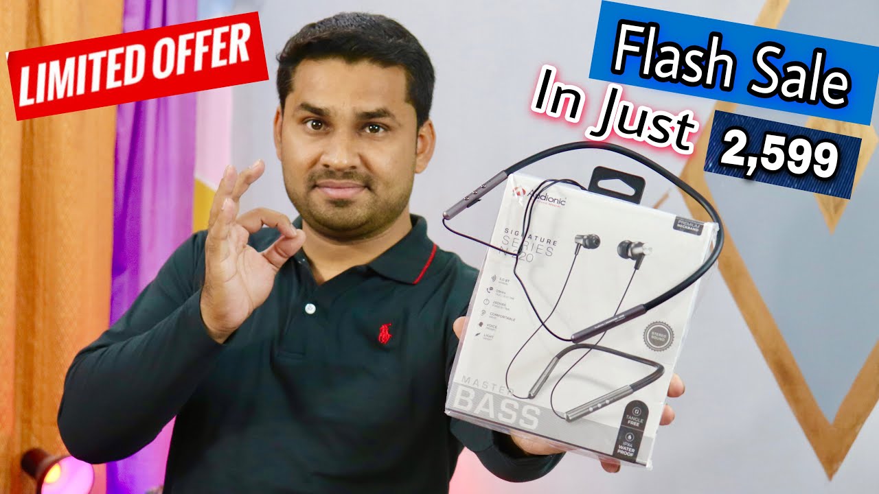 Master Of Bass Audionic Signature N-220 Neckband Wireless Earbuds |Limited Deal | Sale On Saamaan.Pk
