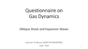 Questionnaire on Gas Dynamics 5