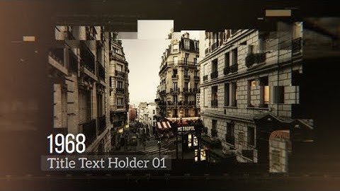 History Timeline | After Effects Template #AfterEffectsTemplate #Videohive