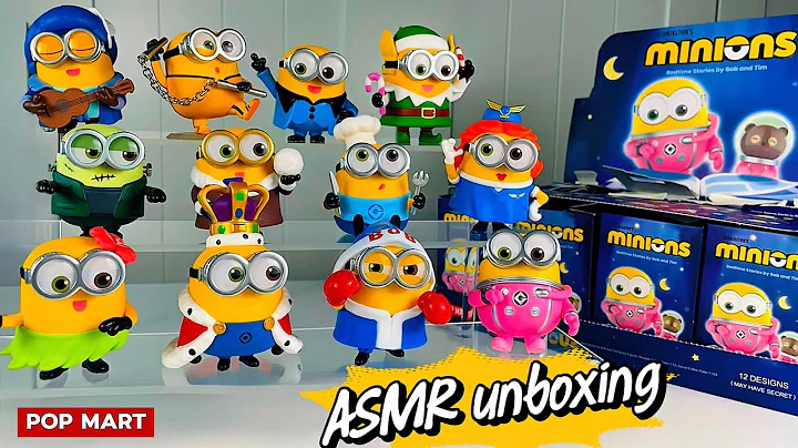 Minions Bedtime stories asmr unboxing #popmart #unboxing #blindbox #minions #bedtime #bedtimestories