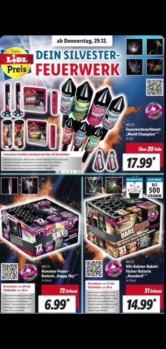 DAS OFFIZIELLE LIDL FEUERWERK PROSPEKT 2022/2023 YouTube