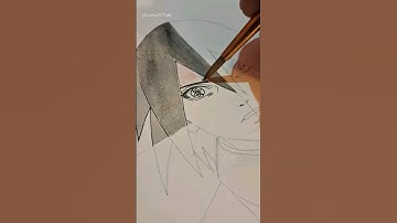 SASUKE✨️ drawing in 4 different styles PART 1 (anime) #shorts