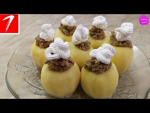 Video: Kako Kuhati Jabuke Punjene Grožđicama I Orasima