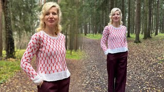 видео: Жаккардовый джемпер «Зигзаги»/ Подробное видео описание + МК авторского узора 🧶 картинка: Жаккардовый джемпер «Зигзаги»/ Подробное видео описание + МК авторского узора 🧶