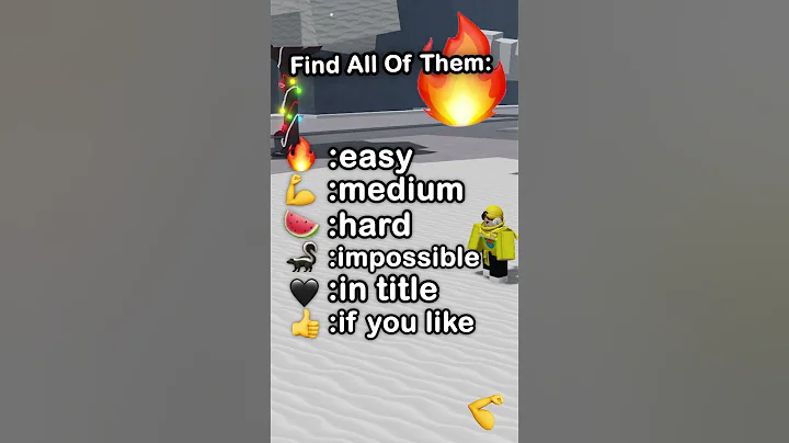 FIND EVERY EMOJI..🤫 🤔 🖤 #roblox #shorts