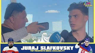 Juraj Slafkovsky Ahead Of Draft Day - Top Prospects Media Availability
