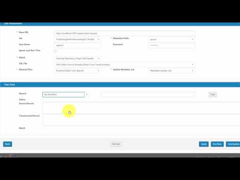 Rosetta: OAI-PMH Test UI