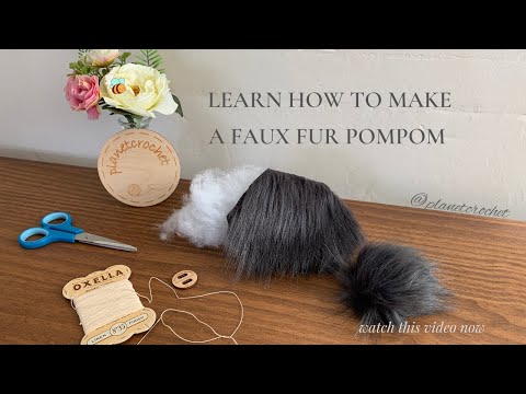 How to Make Faux Fur Pom Poms