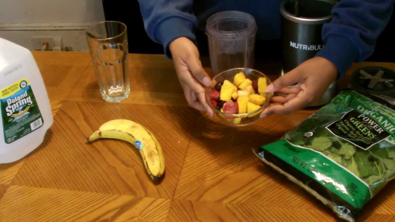 Nutribullet Recipes Mix fruits green smoothie YouTube