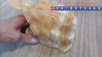 Thiềm Thừ (Cụ Cóc Ngậm Tiền Vàng) tạc từ Ngọc Hoàng Long cực đẹp 2,9kg (15 x 10cm) | Giá 1.300k