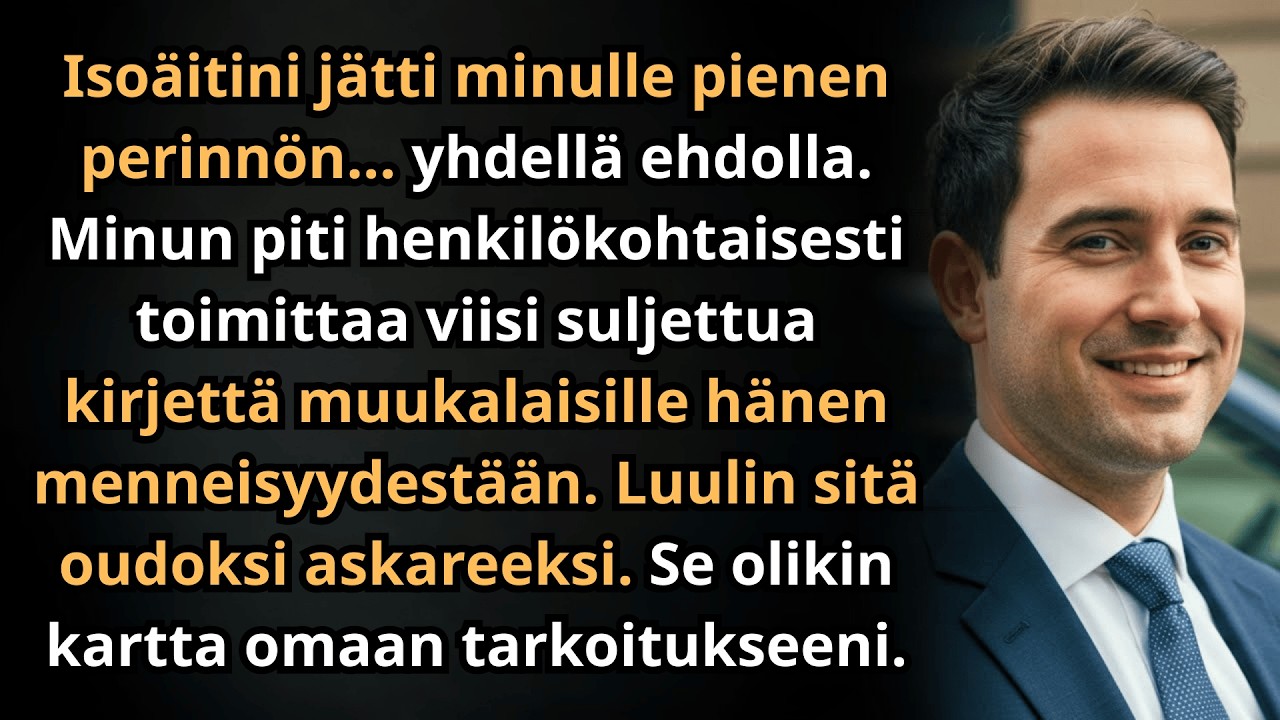 Isoäitini testamentti lähetti minut matkalle toimittamaan viisi kirjettä. Se muutti elämäni.