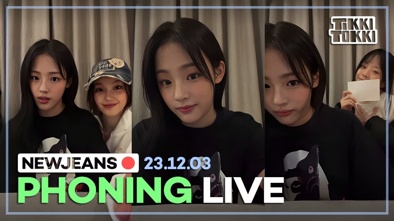 (ENG SUB) NewJeans Phoning Live 23.12.03 - NewJeans After Winning Daesang's! (Minji, Hanni, Dani)