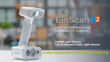 EinScan H2 3D Scanner | Hybrid LED & Infrared Light Source Handheld 3D Scanner | Color 3D Scanner