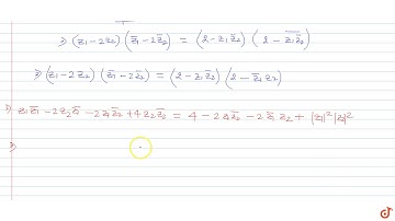 Let `z_1 and z_2` be two complex numbers such that `|(z_1-2z_2)/(2-z_1 bar z_2)|=1 and |z_2| !