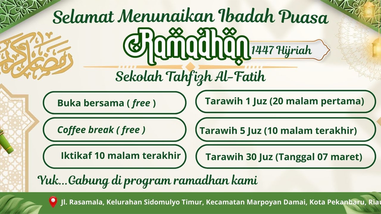 🔴 LIVE | Shakat Tarawih 21 Ramadhan (Juz 21 Imam Ustadz Arif) - Masjid Al-Fatih Islamic Center