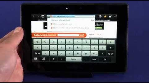 BlackBerry PlayBook hands-on video review