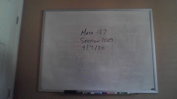 Math 127 Section 1009 4/7/20