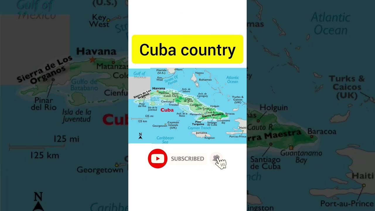 Map of cuba country | 