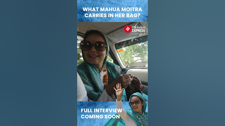 What Mahua Moitra Carries In Her Handbag