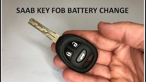 SAAB 9-5 9-3 Key Fob Battery Replacement