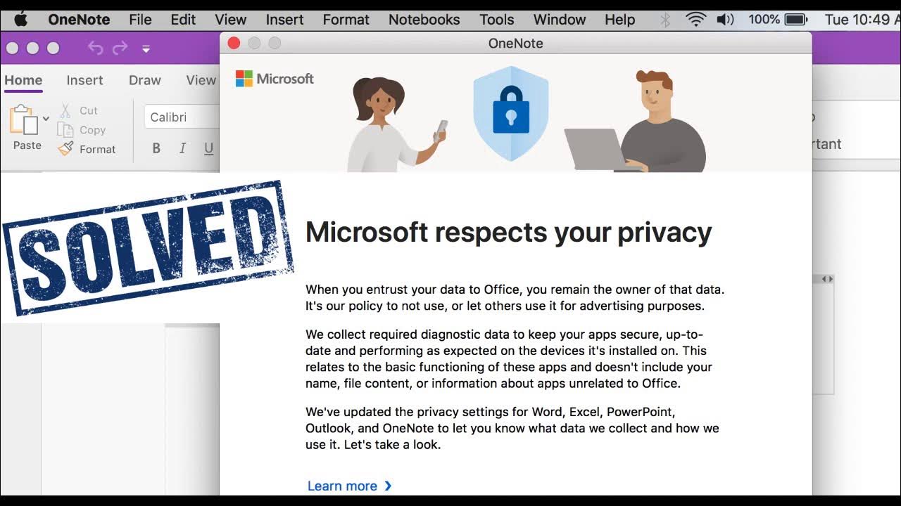 How Do I Get Rid Of Microsoft Respects Your Privacy Mac OS - MS Office Error: "Microsoft respects your privacy" message