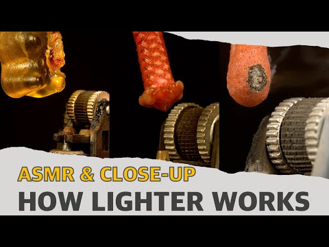 How lighter works to burn object