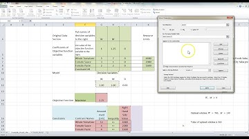 Linear Programming Model In Excel Part  2